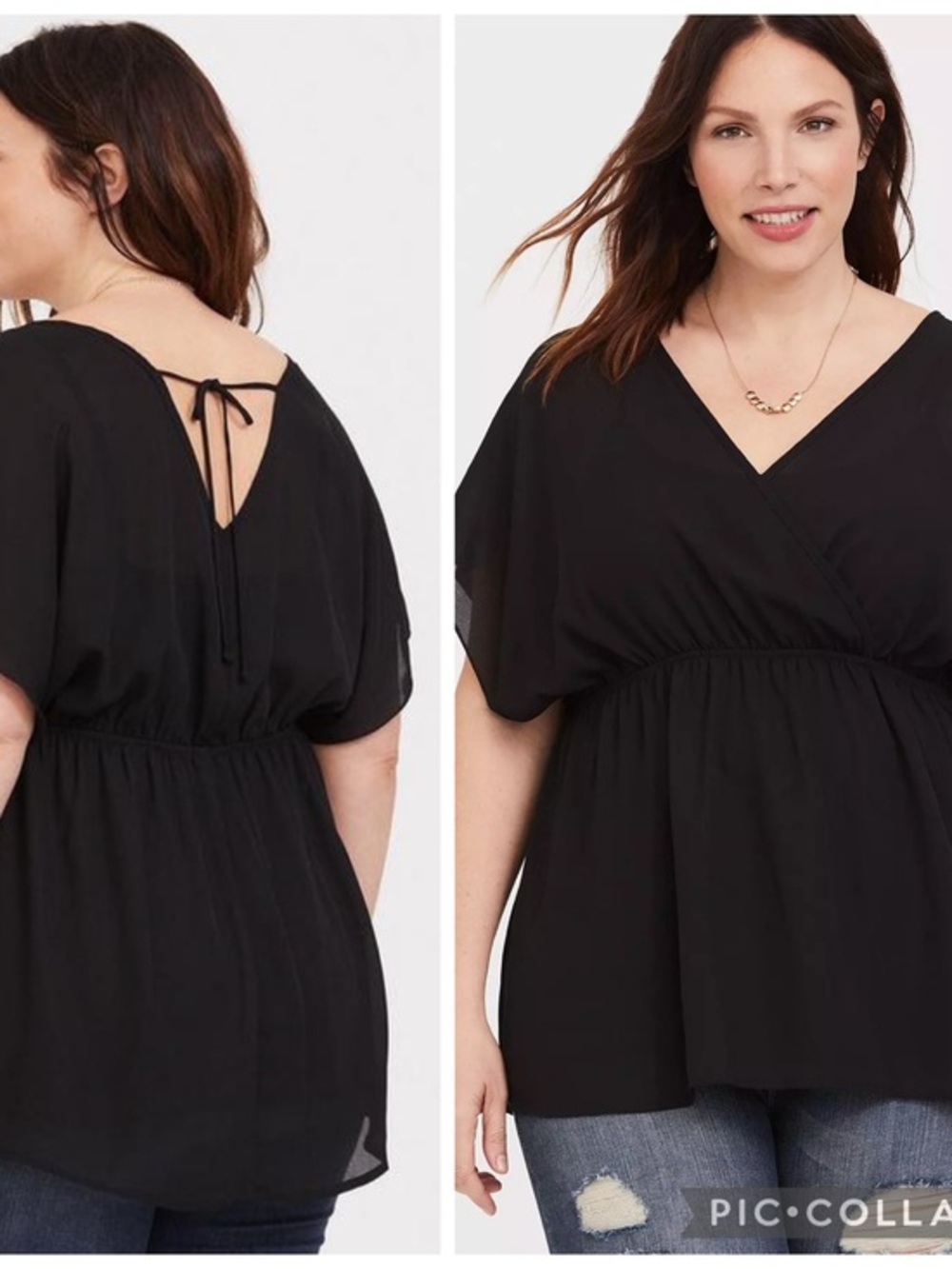 Torrid Babydoll Georgette Surplice Top Sz 6X